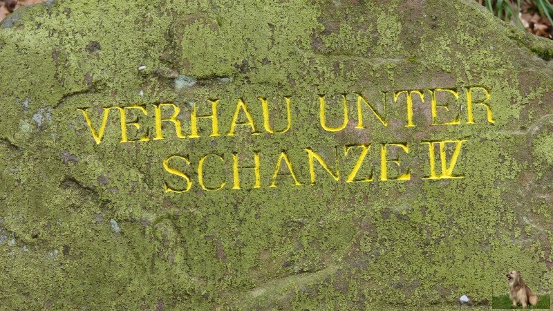 Ritterstein Nr. 067-1 Verhau unter Schanze IV.JPG - Ritterstein Nr.67  Verhau unter Schanze IV